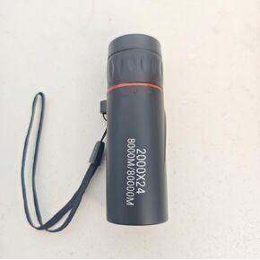 Compact High Power Monocular Telescope, 8X Magnification Portable Single Tube for Hiking, Bird Watching, Stargazing (A)