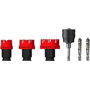 Diablo DHS06CFS 6 pc Steel Demon™ Carbide Teeth Hole Cutter Set (6-Pieces)