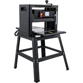 Happybuy 13-Inch Benchtop Thickness Planer, 2000W, 8000 RPM, 15 AMP, Foldable Iron Stand, Dust Exhaust, 6m/min Planing Speed, Perfect for Woodworking and Shaping Wooden Planks