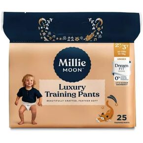 Millie Moon Unisex Training Pants - (Size-2T-3T and Count-25) Diaper Weight Range: 22 to 33 lbs