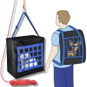 Emergency Pet Evacuation Bag Small up to 50 Pound - Fire Safety Survival Device for Pets - Pet Rescue Go-Bag - Pet Carrier - Fire Emergency Tool for Dogs & Cats - Home Fire Safety Device