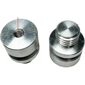 2PCS Prism Adapter 20mm 5/8 x11 Male Thread To 1/4 x20 Female Thread For Etc Prism CHCNAV Tribrach Gps Total Station