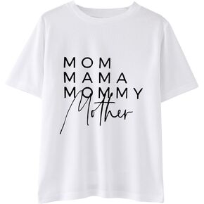 Long Sleeve Undershirt Women The Children Unisex Baby Toddler Boys Girls Short Sleeve Letters Prints Graphic T