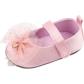 Infant Girls Single Shoes Mesh Bowknot First Walkers Shoes Toddler Sandals Princess Infant Girl (Purple, 6-12 Months)