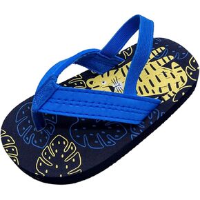 & Toddler Summer Shoes Boys Flip Elastic Strap Beach Girls with Adjustable for Kids Flip Flops Girls (Camouflage, 15-18Months)