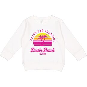 inktastic Summer Enjoy the Sunshine Destin Beach Florida in Toddler Sweatshirt