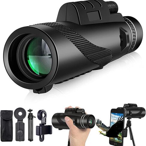 Stscope360 Monocular, STS Scope 360, 80x100 Hd High Powered Monoculars for Adults, with Tripod, Lightweight & Waterproof, Suitable for Bird Watching Hunting Hiking Camping (Green) in Saudi Arabia