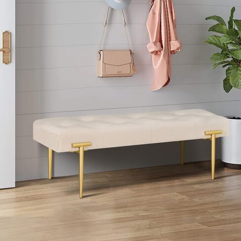 Large Round Waterproof Ottoman Coffee Table 2 Tier Oversized Button Tufted with Wooden Shelf Storage Farmhouse Upholstered Coffee Table Living Room Footstool Linen(Beige White) (style3) in Saudi Arabia