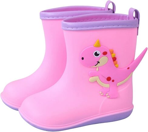 Kids Rain Boots for Girls Boys Toddler Waterproof Rubber Boots Cute Dinosaur Printed Water Boots Baby Water Shoes in Saudi Arabia