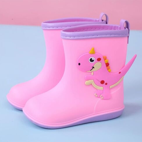 Kids Rain Boots for Girls Boys Toddler Waterproof Rubber Boots Cute Dinosaur Printed Water Boots Baby Water Shoes in Saudi Arabia