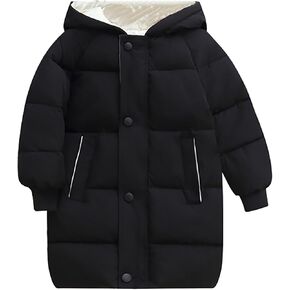Toddler down Coat 4t Children's Down Padded Jacket Long Cotton Padded Jacket Baby Children's Padded Girls Snow Jacket