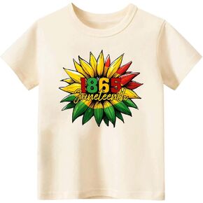 hrcfbk Toddler Baby Boys Girls Juneteenth T-Shirt Short Sleeve Black History Freedom Day Kids Shirt