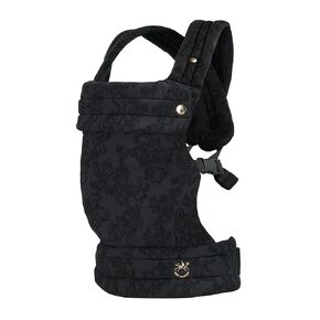 NEST BLANCHE Baby Carrier – Soft Cotton Linen Blend with Magnolia Jacquard Design, Adjustable and Ergonomic for Newborns and Toddlers (Teal)