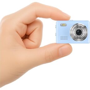 Mini Camera 1080P HD Video Recorder - Keychain Digital Camcorder with 64GB Card, 0.96" HD Display, Long Battery Life, Ultra-Portable Tiny Camera for Travel/Vlog/Night Shots (Pink)