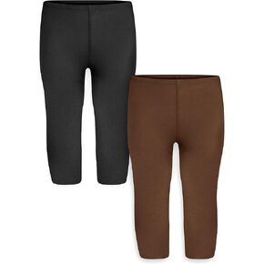 STRETCH IS COMFORT Toddler Infant Leggings Tights 2 Pack | Stretchy Leggings | 3 Months - 24 Months
