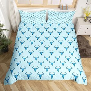 jejeloiu Purple Western Aztec Bedding Set for Kids Boys Girls Cowgirl Boots Comforter Cover Toddler Size Wild Cowboy Hat Cactus Tribal Vintage Guitar Duvet Cover Bedroom Decor Soft 2Pcs,No Comforter