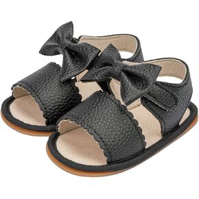Infant Baby Girls Summer Sandals Bowknot Soft Sole Wedding Princess Dress Flats Sandal Newborn First Walkers Crib Dress Shoes