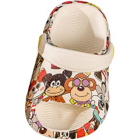Toddler Baby Cute Animal Cloud Slides Boys Girls Cartoon Open Toe Non-Slip Shower Shoes for Toddler Girls Sandals