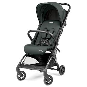 Peg Perego Volo ، عربة سفر خفيفة الوزن خفيفة الوزن على عربة السفر المتوافقة ، والميزات القابلة للتعديل ومقعد متلل - مصمم للراحة اليومية من حديثي الولادة إلى 50 رطلاً ، أسود حقيقي (أسود)