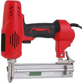 Pneumatic Stapler ，Powered Upholstery Stapler F30 2600W Electric Nailer and Stapler Furniture Staple Gun for Wood Frame Carpentry Woodworking Construction Electric Tools(Straight Nail 3000pc)