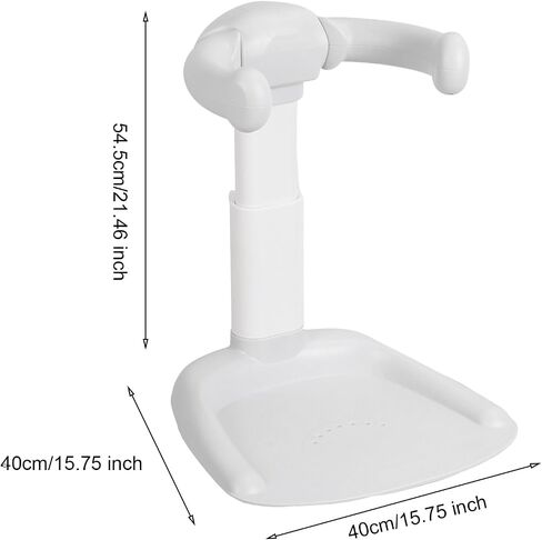 Baby Bath with Shower Stand with Armrest, Foldable Design Adjustable Height Baby Shower Standing Support Baby Shower Rack with Shower Head Holder for Infants 6-36 Months Pink in Saudi Arabia