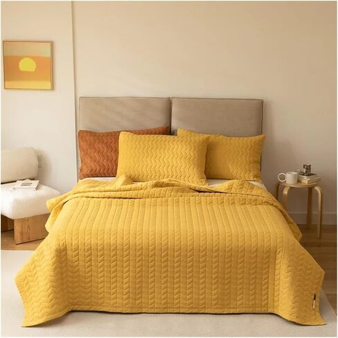 White Style Cotton Bed Linen Geometry Double Bedspread on The Bed Mattress Cover Couple Bed Quilt Blanket Bed Plaid Bed duvets Bed Four Pieces Set(D,3pcs 240cmx250cm) in Saudi Arabia