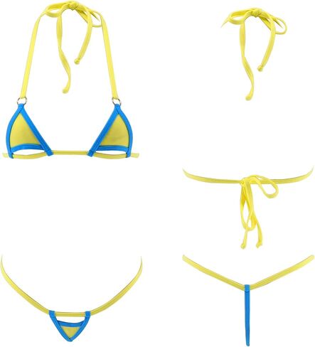 SHERRYLO Micro Bikini Extreme Sexy Lingerie G String Thong Bikinis Swimsuit for Women Slutty Microkini Stripper Outfit in Kuwait