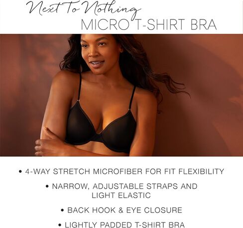 OnGossamer Womens Next to Nothing Micro Tshirt T Shirt Bra, Peach Pearl, B US in Saudi Arabia