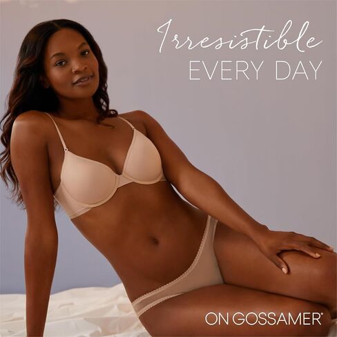 OnGossamer Womens Next to Nothing Micro Tshirt T Shirt Bra, Peach Pearl, B US in Saudi Arabia