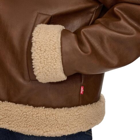Levi's Women's Faux Leather Sherpa Lined Moto Jacket in Saudi Arabia