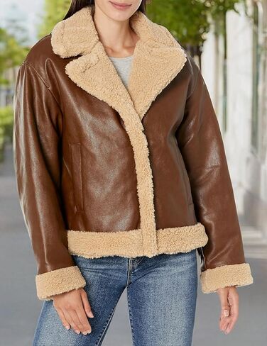 Levi's Women's Faux Leather Sherpa Lined Moto Jacket in Saudi Arabia