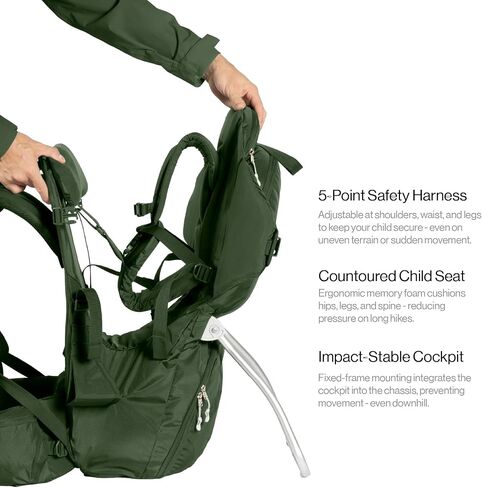 Vandra ™ Forest - حقيبة ظهر Baby Baby Carrier الاسكندنافية - إطار القلاع الصلب الجاذبية - Nest Chid in Saudi Arabia