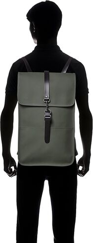 RAINS Backpack for Women and Men - Fits 15" Laptop - Water Resistant Rucksack - (Black, One Size) in Kuwait