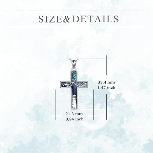 YFN Mountain Necklace Sterling Silver Turquoise Mountain Pendant Teardrop Jewelry Gifts for Women Girls in Saudi Arabia