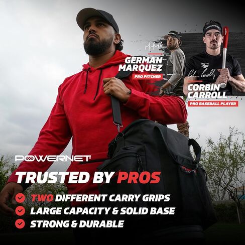 PowerNet Soft Bucket Ball Carry Bag | Great Baseball Gear and Softball Equipment Addition | Organizer for Coaches in Saudi Arabia