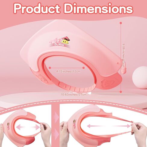 Baby Shower Cap Shield for Kids Soft Silicone Adjustable1-8 Years Old Hair Washing Hat for Kids Toddler Shower Cap Shield Makes The Baby Bath More Fun in Kuwait
