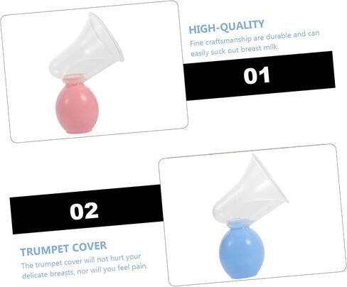 Yardwe 2 Sets Portable Weaning Breastfeeding Simple Milk Hand Suckers Pumps Newly Mother Present Breastmilk Milk Pumpers Suction Blue Pp in Kuwait