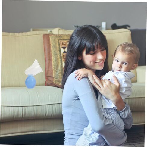 Yardwe 2 Sets Portable Weaning Breastfeeding Simple Milk Hand Suckers Pumps Newly Mother Present Breastmilk Milk Pumpers Suction Blue Pp in Kuwait