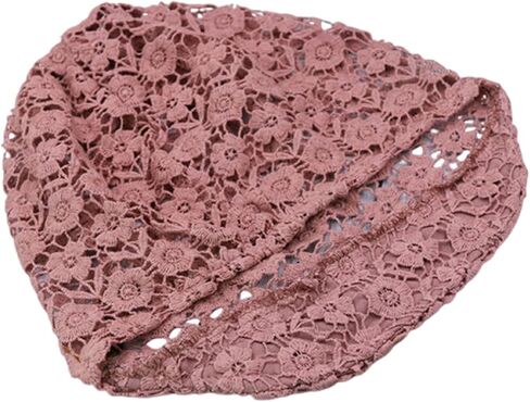 Women's Summer Cutout Crochet Hat Rhinestone Floral Slouchy Visor Brim Knit Skull Cap in Saudi Arabia
