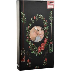 6x4 Designer Slip in Case Photo Album مع 300 جيوب (Pink-butterfly)
