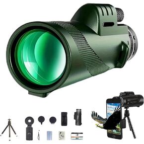 STSCOPE360 Monocular ، Metethoscope 360 ​​Monocular Rocpe تم تعيينه للبالغين طويل المدى ، تلسكوب فلاش عالي الدقة ، لحفل Camping Camping Camping (Black-80 * 100)