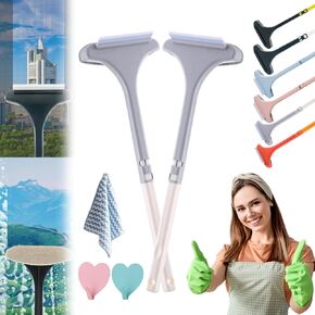 RJDJ Realisticm 2 in 1 Mesh Cleaner Brush, 21.2*8.2*1.7 Inches, 2 Pack, Wet & Dry, Extendable, Screen Brush, Window Cleaner