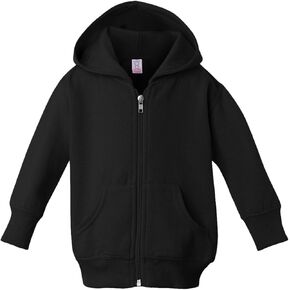 RABBIT SKINS Infant Fleece Long Sleeve Full Zip Hooded Sweatshirt with Pouch Pockets (3446)