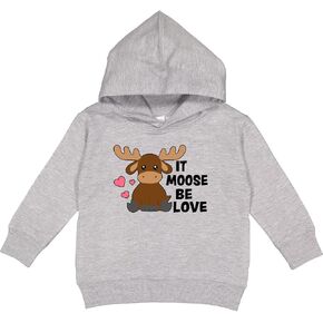 inktastic It Moose Be Love with Cute Moose Toddler Hoodie