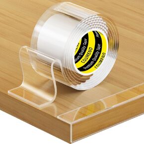 Clear Edge Protector, 0.8in x 9.84FT, Safe Corner Protector, Anti-Sharp Edge Protector, for Furniture, Drawers, Tables, Cabinets