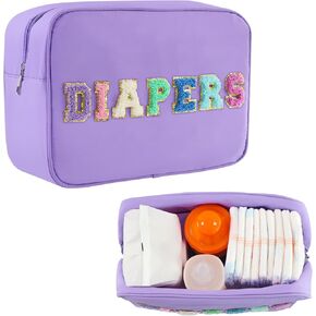 حقيبة حفاضات صغيرة محمولة ، يجب أن يكون منظمات Caddy Caddy Caddy Pouch منظمة CHENILLE CADDER NEWBORN ضرورية من طاولة تغيير الحضانة ، هدايا دش الطفل السوداء المائية الأسود لأمي لتكون