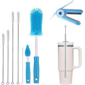 Cup Cleaning Kit,Multi Functional Bottle Brush and Long Straw Cleaner Brush,Cleaning Kit,Tumbler Cup Accessories
