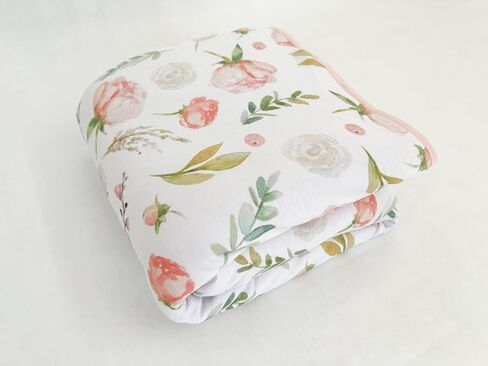 بطانية طفل مبطن - Viscose كبير من الخيزران - 33in × 33 بوصة للطفلة/الصبي رضيع تلقي أو بطانية صغيرة - هدية حديثي الولادة المحايدة للطفل (أنا أحبك) in Kuwait