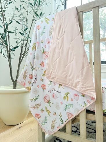 بطانية طفل مبطن - Viscose كبير من الخيزران - 33in × 33 بوصة للطفلة/الصبي رضيع تلقي أو بطانية صغيرة - هدية حديثي الولادة المحايدة للطفل (أنا أحبك) in Kuwait