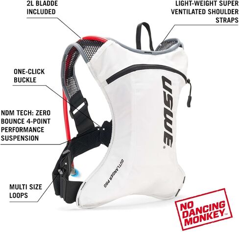 حقيبة ظهر للترطيب أوتلاندر برو من USWE مع مثانة ترطيب سعة 2.0 لتر/70 أونصة in Kuwait